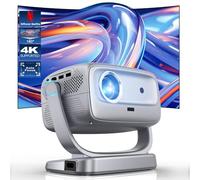 Portable WiFi Projector with Bluetooth and Wi-Fi: [Auto Focus and Keystone/360° Support] Smart TV 4K Movie Projector with Netflix Apps of 50%