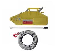 Portable Winch, 1.6 Ton 3.2 5.4 Manual Wire Rope Pulling Hoist Tirfor Hand Winch Lever for Lifting(5.4T)