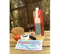 Portable Wine Bottle For Festivals, Camping, Beach Parties And Picnics - A Foldable Wine Bottle That Holds a Full 750 ml Of Wine. Comes with a FREE set of five Flame Retardent candle bags to add atmosphere and light to any event.