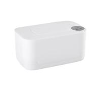 Portable Wipe Warmer Dispenser Large Capacity for Newborns | Plastic Body, One Button Heating, Moisture Retention, Home Use and Travel, White Finish