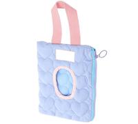 Portable Wipes Dispenser Cotton Holder for Stroller and Diaper Bag | Macaron Style, Lightweight Hanging Organizer, No Strange Smell, Refillable Storage for Wet Tissue on Outings