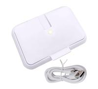 Portable Wipes Warmer, Thermostatic Portable USB Wipes Warmer, Top Heating Plate Design Wipes Dispenser Warmer for Home, Travel, Picnic, Camping, and Car