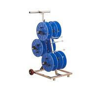 Portable Wire Spool Rack Dispenser with Wheels for Electrical and Industrial Cable Management