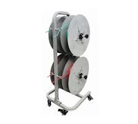 Portable Wire Spool Rack,Multi Spool Wire Rack Dispenser with Locking Wheels,for Electrical Industrial and Retail Use(Can Hold 4)
