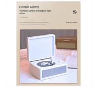 Portable Wireless Bluetooth Speaker, Multi-Functional Reprodutor CD Retro, Record Audio Player Dark Green