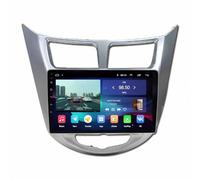 Portable Wireless Carplay Screen Android Auto for Hyundai Accent Verna Solaris 2011-2019 Wireless, Mirror Link, Live Navigation, Voice Assistant, Touchscreen, Bluetooth, Aux, 4 Core 4G+64G