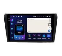 Portable Wireless Carplay Screen Android Auto for Mazda 3 bk maxx axel 2004-2009 Ota Updates, Portrait and Landscape Modes, Backup Camera, Bluetooth, Voice, 4 Core 1G+32G