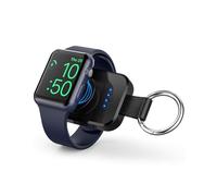 Portable Wireless Charger for Apple Watch Series 11,10,9,8,7,6,5,4,3,2,SE,Ultra 1/2/3,i.VALUX 1000mAh iWatch Charger Magnetic Keychain Power Bank, Travel Apple Watch Accessories 45/44/42/49mm(Black)