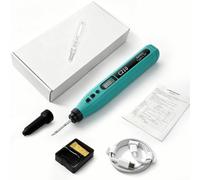 Portable Wireless Digital Soldering Iron Set with USB Rechargeable 3200mAh for battery, Intelligent Temperature Control 180°C-480°C, Quick Heat-Up(Standard package)