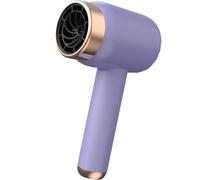 Portable Wireless Hair Dryer Lightweight Foldable Design with for Ionic Technology Fast Drying Blow Dryer for Travel and Home Use(UK Standard Elegant Purple)