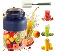 Portable Wireless Juicer Cup, 2026 New Portable Juicer Blender Bottle Electric Juicer Cup,Usb Rechargeable Electric Juicers Cups 38-Blades For Juices,Milkshake, Freshly (Blue 800ML)