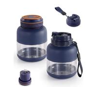 Portable Wireless Juicer Cup, 38-Blade Wireless Juicer with To-Go Lid, 180w High Power and 45oz Large Capacity, for Smoothies, Protein Shakes, Fresh Juice, Gym, Office Travel (Blue,45oz-2Cup 2Lid)