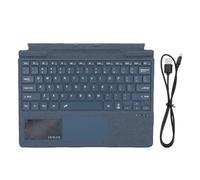 Portable Wireless Keyboard, 7 Color Backlits Bluetooth Touchpad Keyboard Compatible with Laptop Tablet for Business Travel (blue)