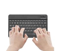 Portable Wireless Keyboard | Portable Lightweight Keyboard Compact - Rechargeable Low-Profile Quiet Ergonomic Handheld Computer Keybard For PC