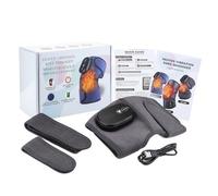 Portable Wireless Knee Heating Massager,Triple Method Massager for Elbow, Shoulder and Knee Pain Relief(Grey)