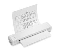 Portable Wireless Letter Printer for Travel, Bluetooth Thermal Inkless Small Printer, Support A4 Paper, Work with Laptop tablet (white)
