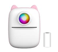 Portable Wireless Printer - Mini Thermal For Phone, Instant Printing Black And White Notes Lists Photos | Home Office Student Travel Craft Scrapbooking, Extended Performance