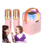 Portable | Wireless Singing Speaker with 2 Microphones,Karaoke Speaker - for Patio Backyard Outdoor Backyard Party Meeting Home Stage Performance
