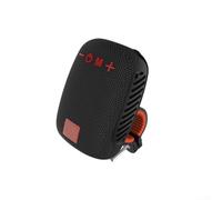 Portable Wireless Speaker for Bicycles & Outdoor Use - 500mAh Rechargeable, IPX4 Waterproof, Compact ABS Design, USB-C Charging(Black)