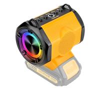 Portable Wireless Speaker for Dewalt 18 V 54 V Battery, Wireless Small Speaker for Construction Sites, Home and Party (Battery Not Included)