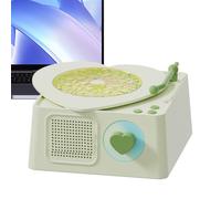 Portable Wireless Speaker,Wireless Music Speaker Audio Machine - Surround Sound Record Player Shape Entertainment Tool for Beach Patio Backyard Camping RV Trips