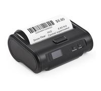 Portable Wireless Thermal Receipt Printer BT USB Connect 203dpi Clear Print Supports Multiple Paper Types Barcodes for Small Business Market Grocery Store