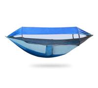Portable with Mosquito Awning Net Lightweight Backpacking Hammocks Swing Camping Accessories,Blue,260 * 140cm