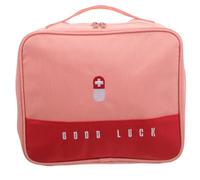 Portable with Zipper Closure First Aid Bag Large Capacity Oxford Cloth