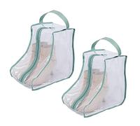 Portable Women Tall/Short Boots Storage Bags - 2 Packs Waterproof Tall/Short Boot Carry Bag for Travel and Daily Use, Green Short, M, Dasusbtc4