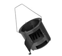 Portable Wood Burning Camp Stove with Integrated Carry Handle | Hand-Carry Design, Removable Handle Configuration, Easier Transport From a Vehicle to Outdoor Cooking Area