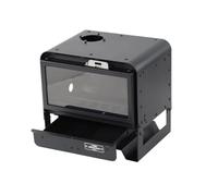 Portable Wood Burning Stove with Ashes Drawer and Rounded Edges for Camping and Tents