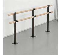 Portable Wood Double Ballet Bar,home Freestanding Ballet Stretch Dance Bar Gymnastics Bar，professional Practice Pole Floor Fixed Balance Bar Gym Exercise Equipment for Kids & Adults