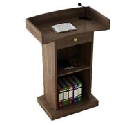 Portable Wood Podium Stand Church Lectern with Ample Storage Ideal for Conference Classroom and Office Use Lightweight Pulpit for Presentations and Events