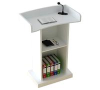 Portable Wood Podium Stand with Storage Church Lectern Pulpit for Conference Classroom & Office Ideal Reception Desk for Presentations & Events