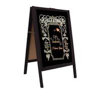 Portable Wooden A-Frame Sign Sandwich Blackboard Magnetic Sidewalk Chalkboard
