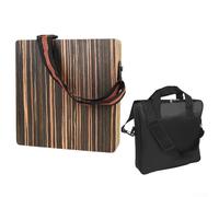 Portable Wooden Cajon Box Drum with Unique Buzz like Effect for Traveling Musicians (CAJON+BAG)