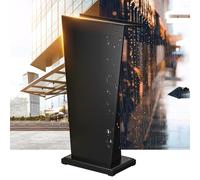 Portable Wooden Church Pulpit on Wheels, Spacious Lectern with Lockers for Weddings & Events, Mobile Podium & Reception Welcome Stand, Ideal Speaking Platform