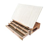 Portable Wooden Folding Table Easel for Artists - Multi-Function Oil Painting Box and Drawing Board - Lightweight and Art Supplies for Creative Professionals