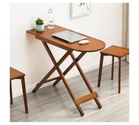 Portable Wooden Folding Table - Small Dining Table with Rounded Corners Home Use Lightweight Laptop Desk 39.4"x29.5"x15" Space-Saving Design