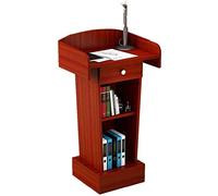 Portable Wooden Lectern Podium Stand for Office & Conference, Adjustable Floor Presentation Table, Ideal for Church Lectures & Public Speaking, Lightweight & Mobile
