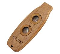 Portable Wooden Small Kazoo Double Hole Double Membrane Kazoo Accompaniment Musical Instrument For Ukuleles Guitar Wooden Kazoo Instruments
