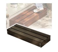 Portable Wooden Step Stool - 1-Step Mobility Aid for Indoor and Outdoor Use, Ideal for Bed, Bathroom, Kitchen, and Garden - No Assembly Required