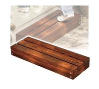 Portable Wooden Step Stool - 1-Step Mobility Aid for Indoor and Outdoor Use, Ideal for Bed, Bathroom, Kitchen, and Garden - No Assembly Required