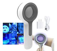 Portable Woods Lamp Skin Analyzer, Professional Magnifying Analyzer, Rechargeable Skin Detector for Esthetician/Skin Testing/Pet Fungus Detection, 16 LED Light + 4 Hour Endurance