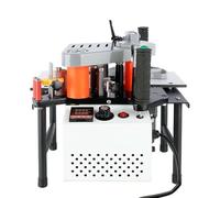 Portable Woodworking Edge Banding Machine, Double-Sided hot melt Gluing applicator 1200W, 1000ml Glue Tank, for Cabinet Furniture Curved Straight Panel Edge Trimmer Professional(Black)