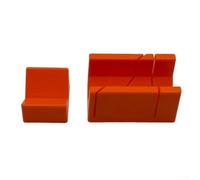 Portable Woodworking Miter Box Set for 45° and 90° Bevel Cuts, Saw Guide Aids with Steady Blade Support, Impact-Resistant Plastic, Compact Size for Hand Saws