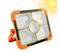 Portable Work Light - Solar Ground Flood Pil, High Capacity 5 Modes 5 Modes LED Light | Waterproof Outdoor Utilities Lighting for Car Repair, Car Repair