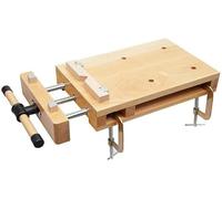 Portable Workbench with Vise Clamp, Lightweight Durable Design for DIY Woodworking Projects, Easily Secures to Any Countertop for Stable Crafting & Repairs