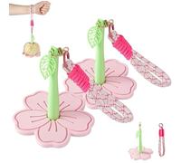 Portable Wrist Yarn Holder, 2026 New 3D Printed Cherry Blossoms Design Yarn Winder, Portable Yarns Organizer for Crochet & Knitting, Comfortable Handmade Tool for Craft Lovers (2pcs)
