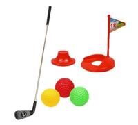 Portable Yard Golf Toy Set For Kids - Training Clubs, Play Balls | Indoor Outdoor Game Tool, Child-Friendly Beginner Gear, Colorful Mini Putter Kit for Preschoolers, Birthday Present Idea for Develop